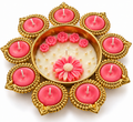 Floral Diya Set